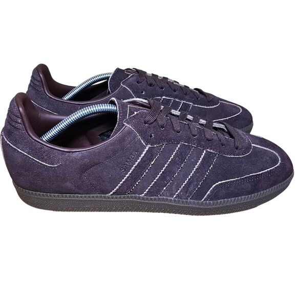 Adidas Samba OG Shoes Sneakers Mens Size 12 Worn Twice Pristine Brown MSRP $129 - Picture 2 of 9